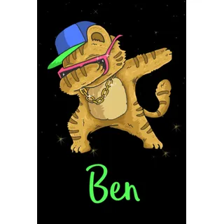 Ben: Geschenk für Ben / Personalisiertes Notizbuch mit Namen / Notizbuch Jungen A5 / Notizbuch Personalisiert Junge / namensgeschenk junge / ... Namenstag, Weihnachten, Geburtstag Notizbuch
