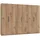 Level 300 x 216 x 58 cm Plankeneiche Nachbildung