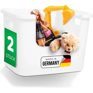 Novaliv Aufbewahrungsbox 2-tlg. weiß