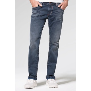 Regular-fit-Jeans CAMP DAVID "NI:CO" Gr. 38, Länge 36, blau Herren Jeans Regular Fit Münztasche mit Ziernaht