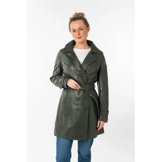 Mauritius Ledermantel »GWTaresa«, (2 tlg., mit Bindegürtel), Leder-Trenchcoat mit Bindegürtel Mauritius green 42 (XL)