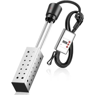 Tragbarer Wassererhitzer, 2500 W Elektrischer Poolheizer Für Aufstellpools, Tauchsieder Mit Digitalem Lcd-thermometer, Schnellheiz-badewannenheizer Mit Thermostat Für Zuhause, Camping, Badewanne Und P