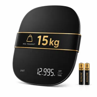 ADE Digitale Küchenwaage mit 15 kg Tragkraft | präzise Grammwaage