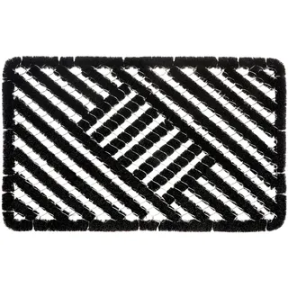 Doormat Cocos Grid Brushes Black