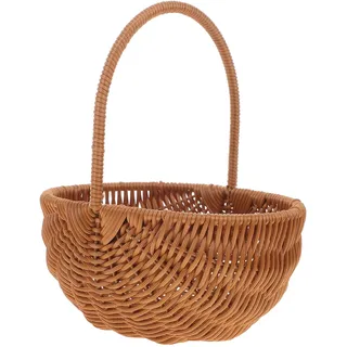 Gewebte Osterkörbe, -Geschenkkörbe, -Party-Tragetaschen, -Leckerei-Korb, Weidenkorb, Osterkörbe, Seegras-Korb, Holz, ländlicher Weidenkorb