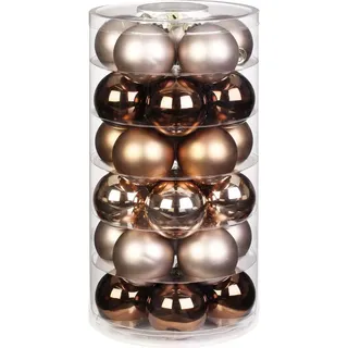 Weihnachtskugeln 30 Stk 6cm Elegant Lounge - Braun
