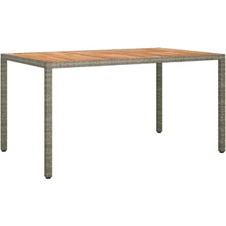 vidaXL Gartentisch 150 x 90 x 75 cm Grau