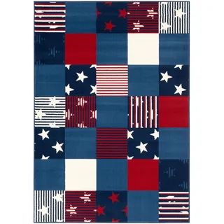Pergamon Samba Kinderteppich 190 x 280 cm Blau/Rot