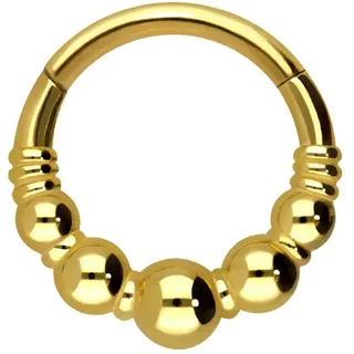 Chirurgenstahl Segmentring Clicker 5 KUGELN