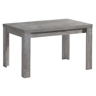 Mäusbacher Esstisch mit Auszug Monaco 120/176 x 80 cm Dekor Grau Betonoptik 120