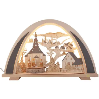 SCHENK HOLZKUNST Tietze NEW LINE Schwibbogen Seiffen aus dem Erzgebirge 53cm