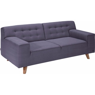 2,5-Sitzer TOM TAILOR HOME "NORDIC CHIC" Sofas Gr. B/H/T: 206 cm x 77 cm x 91 cm, Samtstoff STC, lila (purple stc 18) 2-Sitzer Sofas