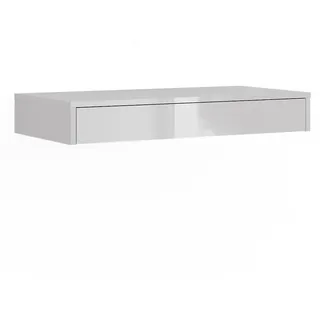 Vicco Wandregal Sherry 81,4 x 12 x 40,1 cm Weiß Hochglanz