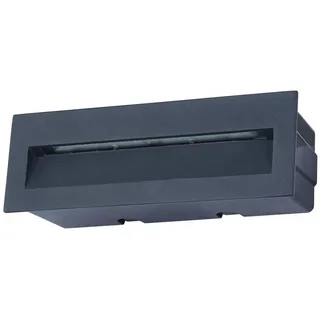 LUCANDE LED Wandeinbauleuchte Aluminium 23 x 8 cm 1 x 6 W grau