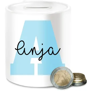 Spardose - Buchstaben Anfangsbuchstabe Name - Geschenkideen personalisiert mit Namen Geschenke Weihnachten Anfangsbuchstaben - Unisize - Weiß - Buchstabe a trinkgeldkasse initialen gelddose