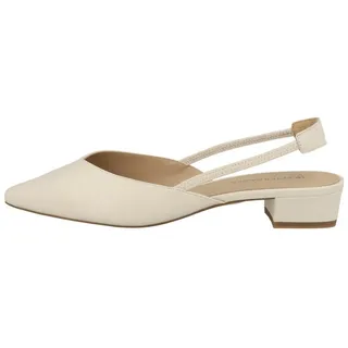 Safavieh 7944 Sling-Pumps Leder Weiß 40,5
