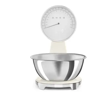 Smeg KSF01CRWW 50's Style digitale/analoge Küchenwaage creme