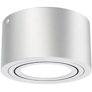 LED Aufbauleuchte, Ø 9 cm, 5 W, Silber