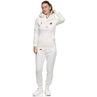 REPUBLIX Jogginganzug Lara, Damen Zweiteiler Hausanzug Training Sportanzug Jogginganzug weiß S