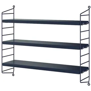 String Furniture Pocket modulares Regalsystem Nybroblau/Nybroblau