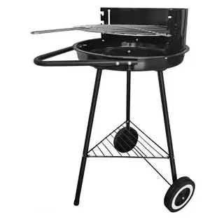 Böttcher-AG Holzkohlegrill 64257, Rundgrill mit Rädern, aus Stahl, Grillfläche Ø 39 cm
