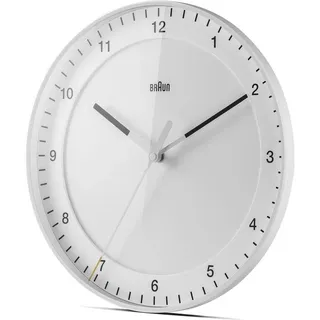 Braun, Wanduhr, BC17W weiss Quarzwanduhr (30 cm)