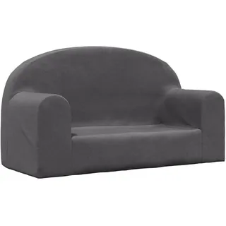 vidaXL Kindersofa 2-Sitzer 90 x 200 cm Polyester anthrazit