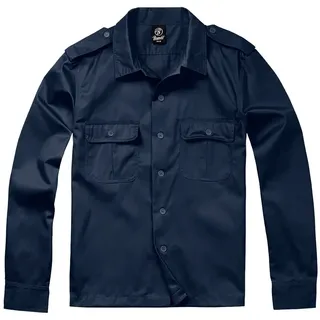 Brandit Textil Us Langarmhemd Navy M