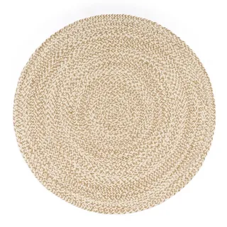 KADIMA DESIGN Juteteppich 120 x 120 cm Beige