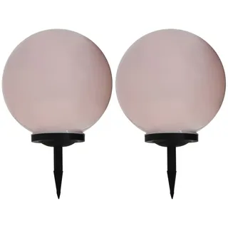vidaXL Außenleuchte Kunststoff 61,0 cm 2 Stk. RGB/Weiß