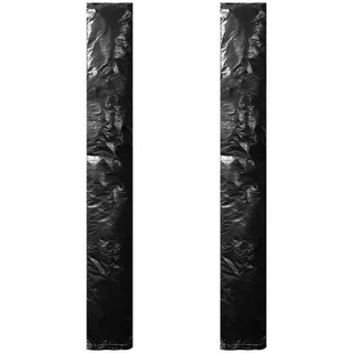 vidaXL Abdeckung 2 Stk. Polyethylen 250 cm Schwarz