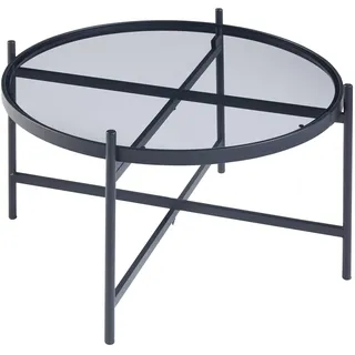 [en.casa] Lier Schwarz Metall 61 x 39,5 cm