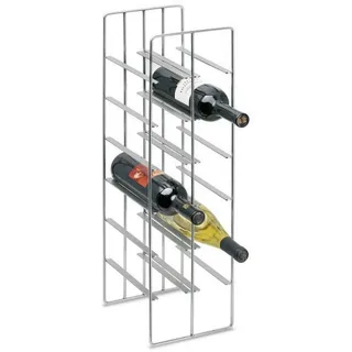 BLOMUS Weinregal Pilare 12 Flaschen 30 x 12 x 30 cm Silber