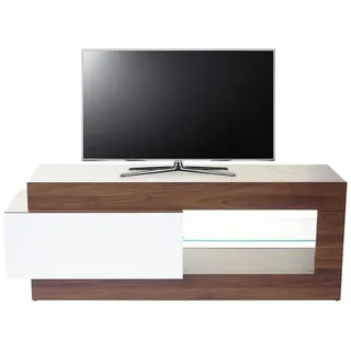 MCW TV-Rack MCW-B51-TV1, Push-to-open Funktion, Zwei Ablagefächer, Eine Schublade braun