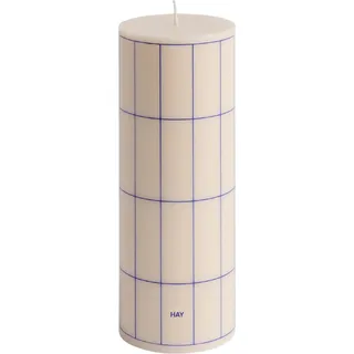 Column M Kerze creme-blau