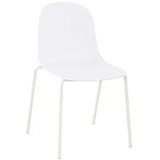 furnicato Esszimmerstuhl Stapelstuhl Hardin 85x51x53 cm weiß (1 St) weiß