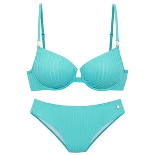 LASCANA Bügel-Bikini Damen Türkis 38 Cup F