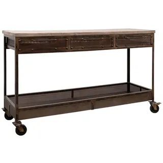 MASSIVMOEBEL24.DE Mango Konsolentisch 150x45x90 braun