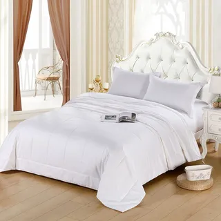 Since Silk Seide Bettdecke 100% Maulbeerseide, Anti-Allergie Natürliche Lange Strang Reine Seide gefüllt, Weiche Atmungsaktiv Seidengefüllte Bettdecke - König (225 x 220cm)