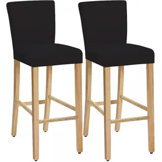 Dehnbare, Waschbare Und Abnehmbare Stuhlhussen Für Esszimmerstühle, Barhocker, Barstühle Und Tresenstühle (schwarz, 2er-set)