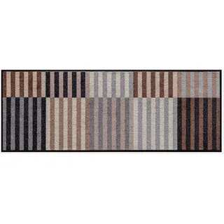 Fußmatte HEINE HOME Gr. 3, braun (taupe, grau), B:60cm H:7mm L:80cm, Kunstfaser, Polyamid, Teppiche, Fußmatte