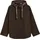 Cape-Jacke aus Doubleface mit Nylon-Kapuze Braun XS