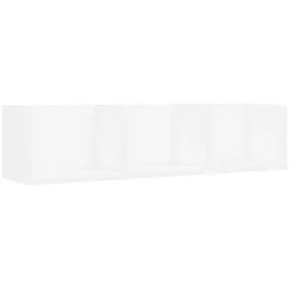 vidaXL CD-Wandregal 75 x 18 x 18 cm Weiß