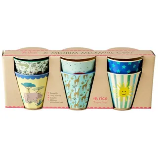 Rice Melamin Becher 0,16 l Mehrfarbig 6 St.