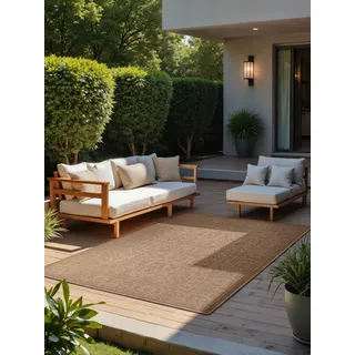 Northrugs Kona Wendeteppich, rechteckig, 5 mm Höhe, In und Outdoor, Flachgewebe, wetterfest, pflegeleicht, robust