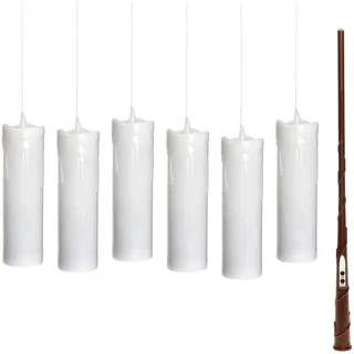 ic winterworld schwebende LED Kerzen weiß, 6 Kerzen inkl. Zauberstab