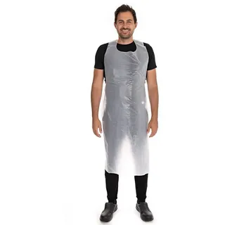 HYGONORM Kittelschürze Einwegschürzen ca. 12 my, HDPE (100 Stück) weiß