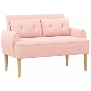vidaXL Zweisitzer Polyester 2-Sitzer Rosa