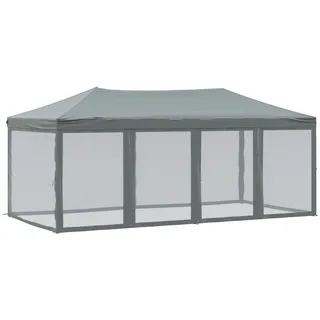 vidaXL Partyzelt Faltbar mit Mesh-Seitenwänden Anthrazit 3x6 m