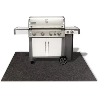 KARAT Grillschutzmatte BBQ-Matte "Dalton" - schwer entflammbar - Bodenmatte für den Grill // 200 x 200 cm